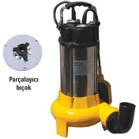 Resim Attlas V1100D-F Parçalıyıcı Bıçaklı Atık Su Drenaj Pompası 1.5 Hp - A0801004 