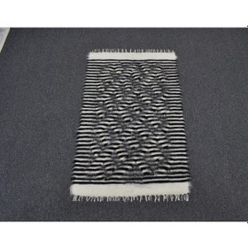 Resim Zehra Abla Halı Yeni El Dokuma Otantik Tiftik Yün Siirt Battaniyesi Kilim 5764 