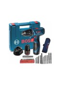 Resim Bosch Professional GSR 120-LI 12 V 1.5Ah Çift Akülü Vidalama Makinesi + 23 Parça Set 