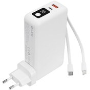 Resim S-Link G225 20000 mAh 5 W Lightning + Type-C Kablolu Powerbank Beyaz 