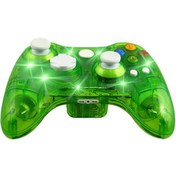 Resim Mufunye Xbox 360 İçin Şeffaf Kablolu Oyun Kumandası - Titreşimli Ve Led Aydınlatmalı 