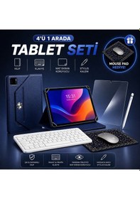 Resim Honor Pad 10 Uyumlu 4 Lü Tablet Seti Klavye + Kılıf + Kalem 