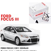 Resim Bosch Ford Focus 3 2011 Sonrası Ön Kısa Far Ampülü H7 55w 