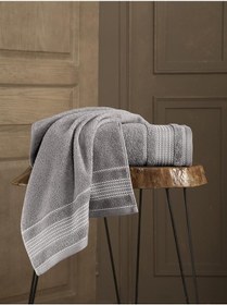 Resim Ladın Pamuk Banyo Havlusu 70x140 Kapuçino 