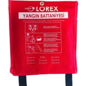 Resim Storemax LR-FB1010C Yangın Battaniyesi 100CM x 100CM Çantalı, Kırmızı 