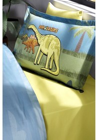 Resim Özdilek Ranforce-dino Zoo Petrol-tek Kişilik Çocuk Nevresim Takım Petrol 