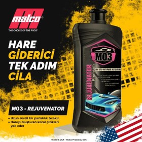 Resim Malco M03 - Rejuvenator Hare Giderici Tek Adım Özel Cila 946 ML 