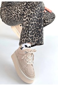 Resim ALFA AKSESUAR 03 Muden Bej Süet Bağcıklı Bot 