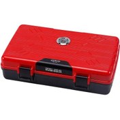 Resim Jifeng Seyahat Tipi Puro Kutusu Humidor Kırmızı 10cigar N11.846 