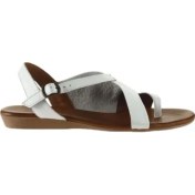 Resim Bueno Shoes Beyaz Deri Kadın Düz Sandalet 