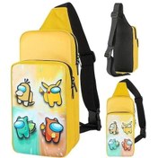 Resim Bosphorusboutique Switch Sarı Pw Oyun Omuz Oled Nintendo Mengtuo Konsolu Crossbody Çanta Wq 