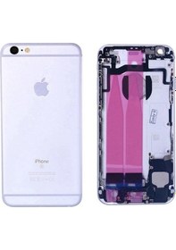 Resim Apple Uyumlu iPhone 6s Kasa Full Dolu Silver Gümüş Belirtilen 
