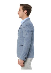 Resim Sposo G-179 İki Düğme Klasik Kalıp Mavi Erkek Blazer Ceket Mavi 