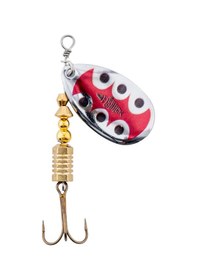 Resim Döner Kaşık - Fishack Glidex - Silver Ladybug - 7g - No:3 - Alabalık/turna/levrek Olta Kaşığı 