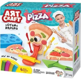 Resim Pizza Oyun Hamur Seti 200 Gr. - Oyun Hamuru Seti - Hamur Setleri - Hamur Kalıpları Renkli 