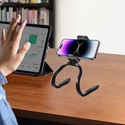 Resim Koşu Bandı için Telefon Montajı | Arabası Tablet Rafı 360 Derece Döndürme, Hortum Tasarımı Bükülebilir Koşu Bandı Telefon Standı Alışveriş Sepeti, Bebek Arabası, Eliptik 