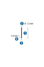 Resim redhit Red Hıt F25 Havalı Çivi Çakma Tabancası Başlı Çivisi 25 Mm 1 Paket 