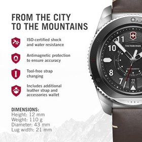 Resim Victorinox Journey 1884 Saat - Erkekler için Premium İsviçre Saati - Paslanmaz Çelik Analog Kol Saati - Doğum Günü, Tatil ve Daha Fazlası İçin Harika Hediye 