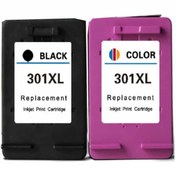 Resim HP 301XL SİYAH RENKLİ MUADİL 2 Lİ 