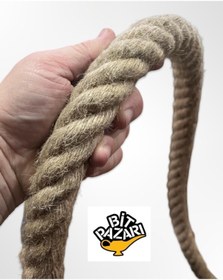 Resim NevAvm Jüt Halat Dekor Ipi 30mm 3 Metre Ip Halat Ip Hasır Ip Jüt 