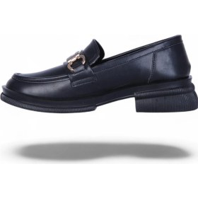 Resim Ayakcenter Nhr1 Kadın Loafer Ayakkabı Siyah 