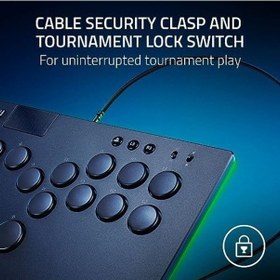 Resim Kitsune - Ps5 Ve Pc İçin Optik Tüm Düğmeli Arcade Kontrol Cihazı 4 Hassas Hareket Tuşlu Düzen, Düz Doğrusal Optik Anahtarlar, İnce, Taşınabilir Gövde Siyah 