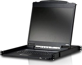 Resim Hafif PS/2-USB LCD Konsol, Türkçe Klavye 