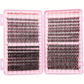 Resim 640 Küme Sahte Kirpik - D Kıvrım, Doğal Kabarık Kirpikler, 3D Su Geçirmez, DIY Kirpikler, Günlük Partiler İçin Uygun, 9-18mm, 30D-80D Kalınlık, Kedi Gözleri, Bebek Gözleri ve Doğal Stiller İçin Mükemmel 