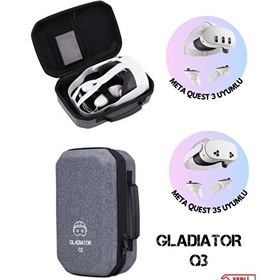Resim Oculus Gladiator Q3 Meta - Quest 3 Çantası Quest 3 ve 3s Uyumlu Özel Çanta 