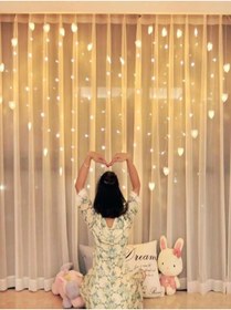 Resim digitalavm akıllı alışveriş adresiniz Kalp Şekilli Perde Led 