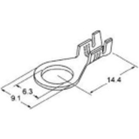 Resim Skp Skn Topraklama Kablo Pabuç 1 Adet 