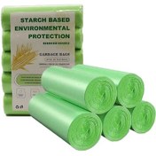 Resim Geeksen Çevre Dostu 4 Galonluk 100 Adet Çöp Poşeti - Banyo, Mutfak Ve Ofis İçin Dayanıklı Ve Biyobozunur 