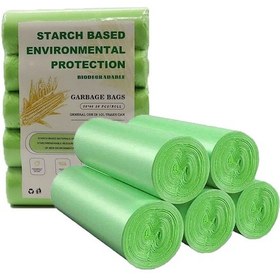 Resim Geeksen Çevre Dostu 4 Galonluk 100 Adet Çöp Poşeti - Banyo, Mutfak Ve Ofis İçin Dayanıklı Ve Biyobozunur 