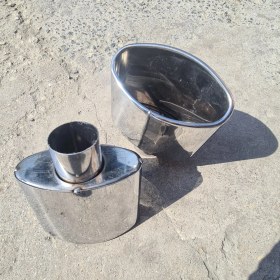 Resim HYM Tuning 150LIK Eğik Egzoz Ucu 1 Adet Cupra Egzoz Ucu Tek Çıkış, Büyük Göz 