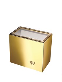 Resim Windisch Star Lıght Square 2 Swarovskı Işlemeli Tezgah Üstü Diş Fırçalık Gold 