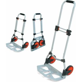 Resim Staxx Power STX-FT70E 70 kg Kapasiteli Teleskopik Katlanır El Arabası Koli Yük Paket Taşıma El Arabası 