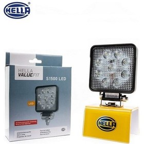 Resim Hella 10V-30V Çalışma Lambası 9 x 3W Power Ledli Kare 106x106 N11.1408 