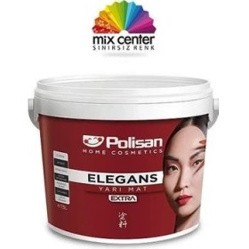 Resim Polisan Elegans Extra Yarı Mat Silikonlu Iç Cephe Boyası 15 Lt Beyaz 