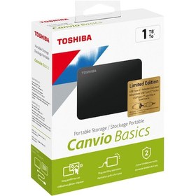 Resim Toshiba Canvio Basics HDTB410EK3AB 1 TB 2.5" USB 3.2 Gen 1 Taşınabilir Disk + Type-C Adaptör 