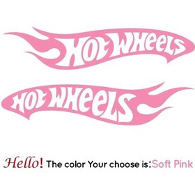 Resim Yumuşak Pembe-xxl 57x111 Cm-yarış Araba Sticker Moda 1 Takım Tekerlekler Kask Vinil Çıkartması Motosiklet Çapraz Araba 