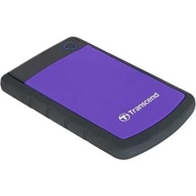 Resim Transcend TS1TSJ25H3P 1 Tb Taşınabilir Harici Sabit Sürücü (Hdd), Mor (Mor) Renkte, Yedekleme Işlevli (Tek Tuşla Veri Yedekleme) ve Koruyucu Kılıflı, Darbeye Dayanıklı, Sağlam, Tak ve Çalıştır 
