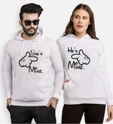 Resim Tshirthane She He Mine Sevgili Kombinleri Kapüşonlu Kombini 
