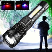 Resim Anyice Taşınabilir LED Fener - Şarj Edilebilir, USB ile Çalışan 2400mAh Lityum Pil ile Kamp, Balıkçılık & Ev Kullanımı için 