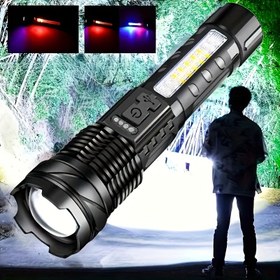Resim Anyice Taşınabilir LED Fener - Şarj Edilebilir, USB ile Çalışan 2400mAh Lityum Pil ile Kamp, Balıkçılık & Ev Kullanımı için 