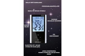 Resim X50 Plus Kablosuz Wifi'li Smart Oda Termostatı 