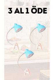 Resim Zarif İnci Kitap Okuma Lambası Akrobat Mandallı Pilli Led Lamba 3 AL 1 ÖDE 