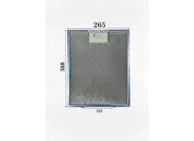 Resim Süppürge Mekappa Ile Uyumlu Davlumbaz 26,5X38,8 cm Arka Ara 12,5cm Aspiratör Filtresi 