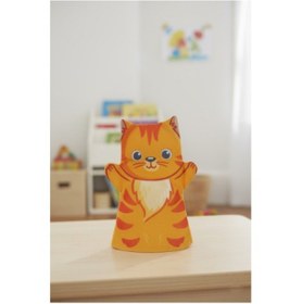 Resim Toys2you Büyük Boy Keçe El Kuklası - Aslan Bej - Turuncu 