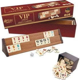Resim Paradise Sda 1010464 Vip Ahşap Okey Takımı Açık Renk ,star Okey 4523 