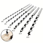 Resim 230/460mm Uzatılmış Matkap Tüm Matkap Uçları Seti 6/8/10/12/16/25mm Rulo Uçlu El Aletleri Ahşap İşleme Matkaplama için 